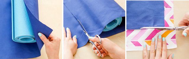 make your own custom yoga mat bag