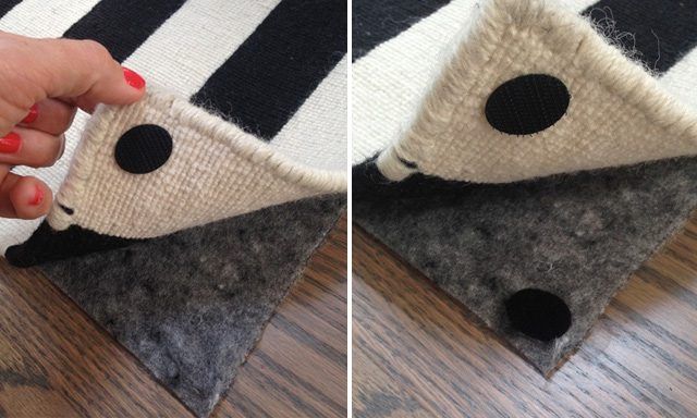 fix rug corner stick carpet sabrina soto