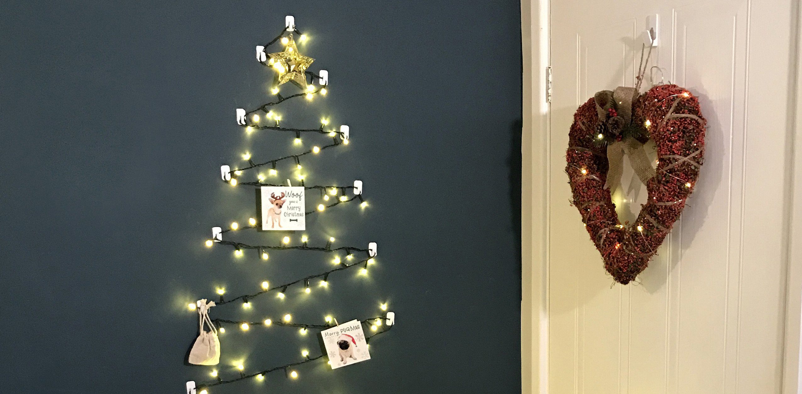Make A Diy Christmas Tree For Your Wall Velcro Brand Blog