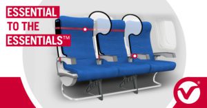 Mamparas de protección para asientos de aerolíneas esenciales para lo esencial