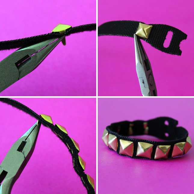 Studded DIY Bracelet Brit VELCRO® Brand