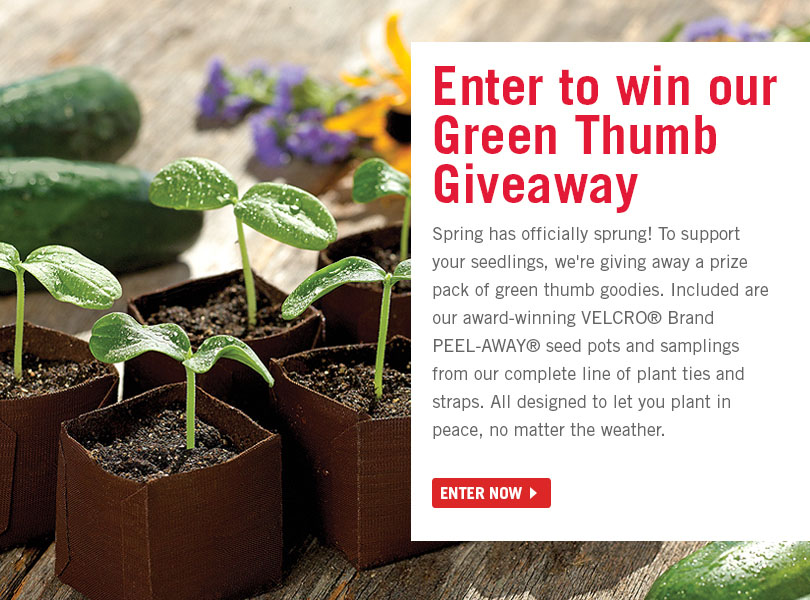 VELCRO® Brand Green Thumb Giveaway Enter