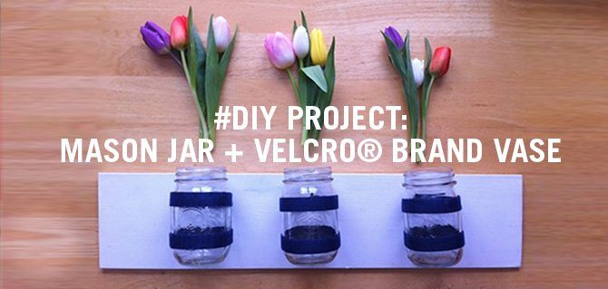 DIY Mason Jar with VELCRO® Brand