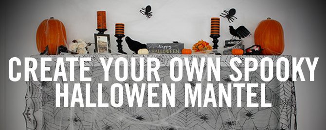 Spooky Halloween Mantel Display