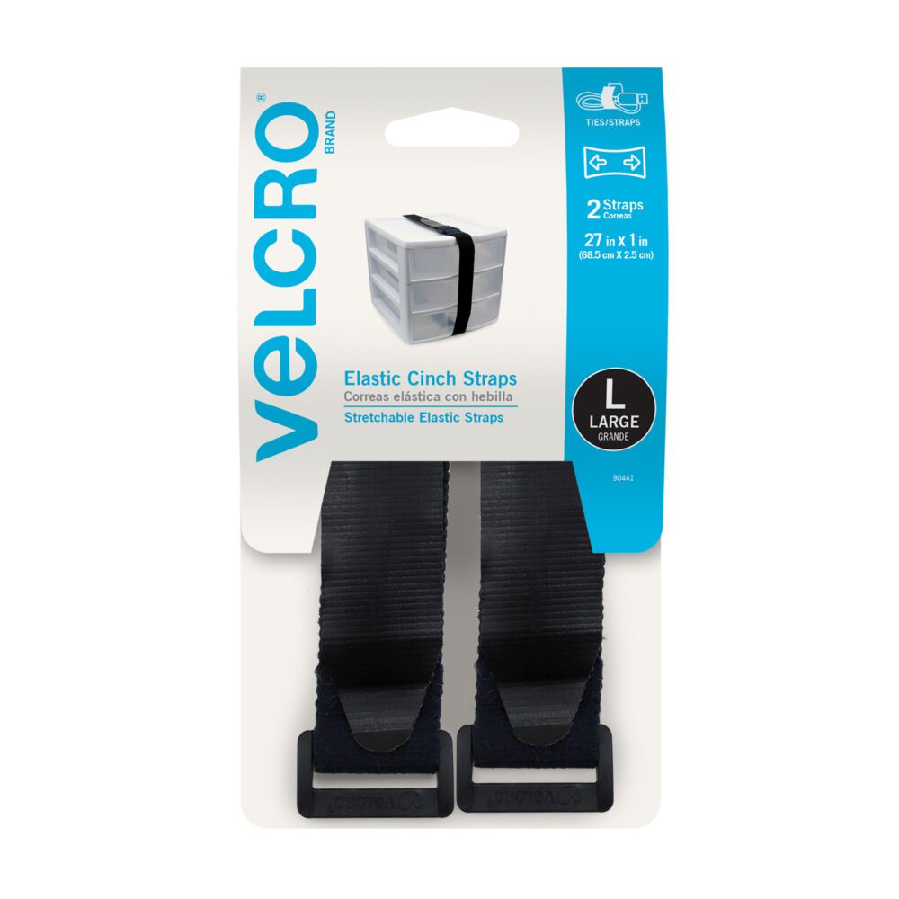 Low Profile Adjustable Design Straps Velcro Brand Reusable Cable Ties 23" x 7/8" 