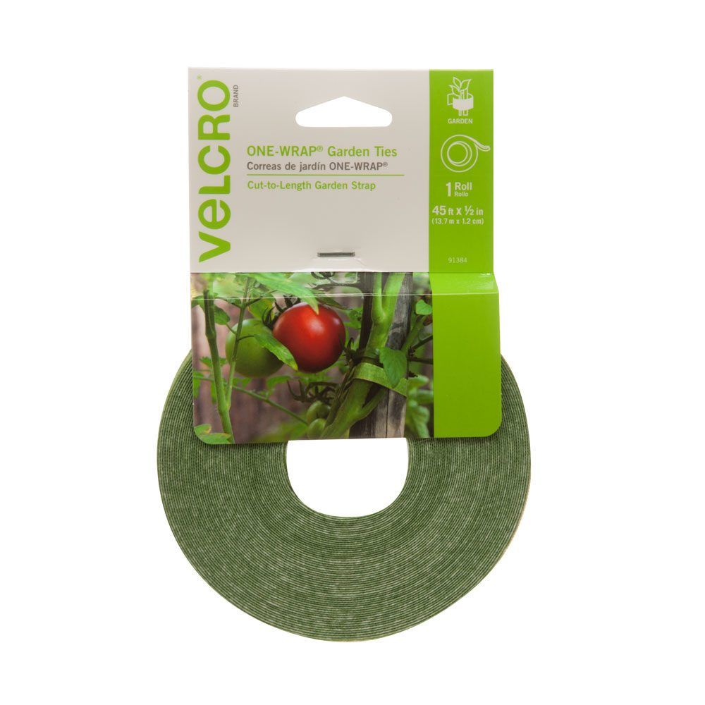 VELCRO Brand Garden Ties support tomato flower and vegetable plant stems and vines