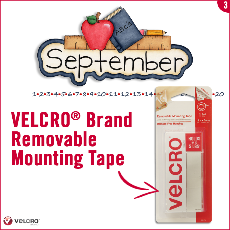 use velcro brand removable mounting tape to start to add the student lanes