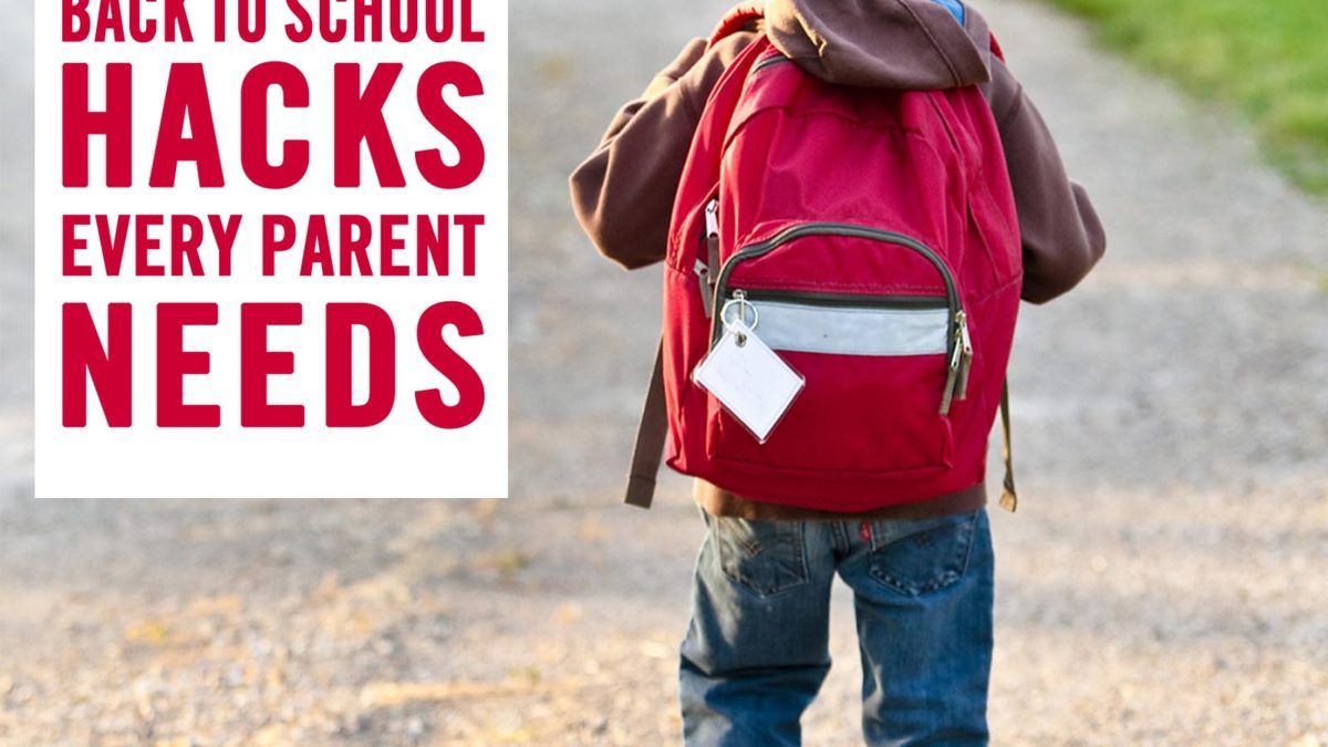 kid with backpack going to school