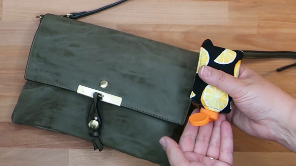 DIY Hand Sanitizer Holder for Bags and Backpacks