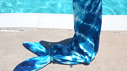 DIY Mermaid Towel Wrap
