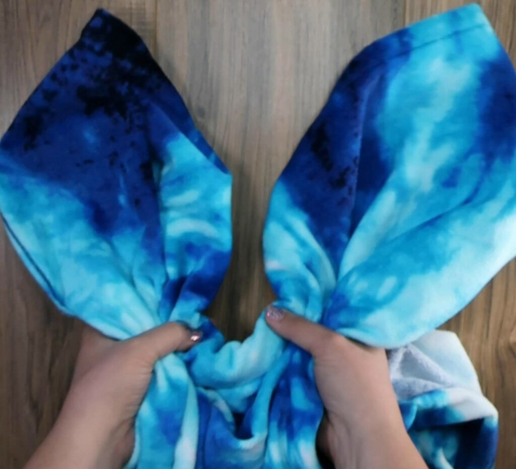 Mermaid Towel Wrap step 1 a