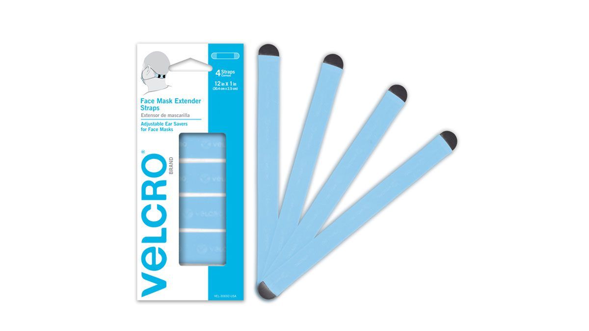 VELCRO Brand 4-Pack Reusable Nylon Not Rated One Size Fits Most All-  Purpose Face Mask Extender in the Face Masks department at