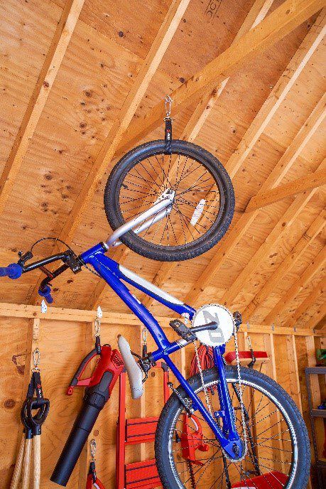 How to hang bikes in garage