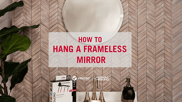 How to hang a frameless mirror: title