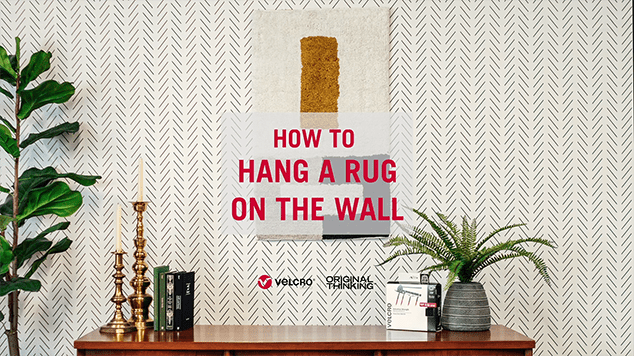 How to hang a rug on the wall - title