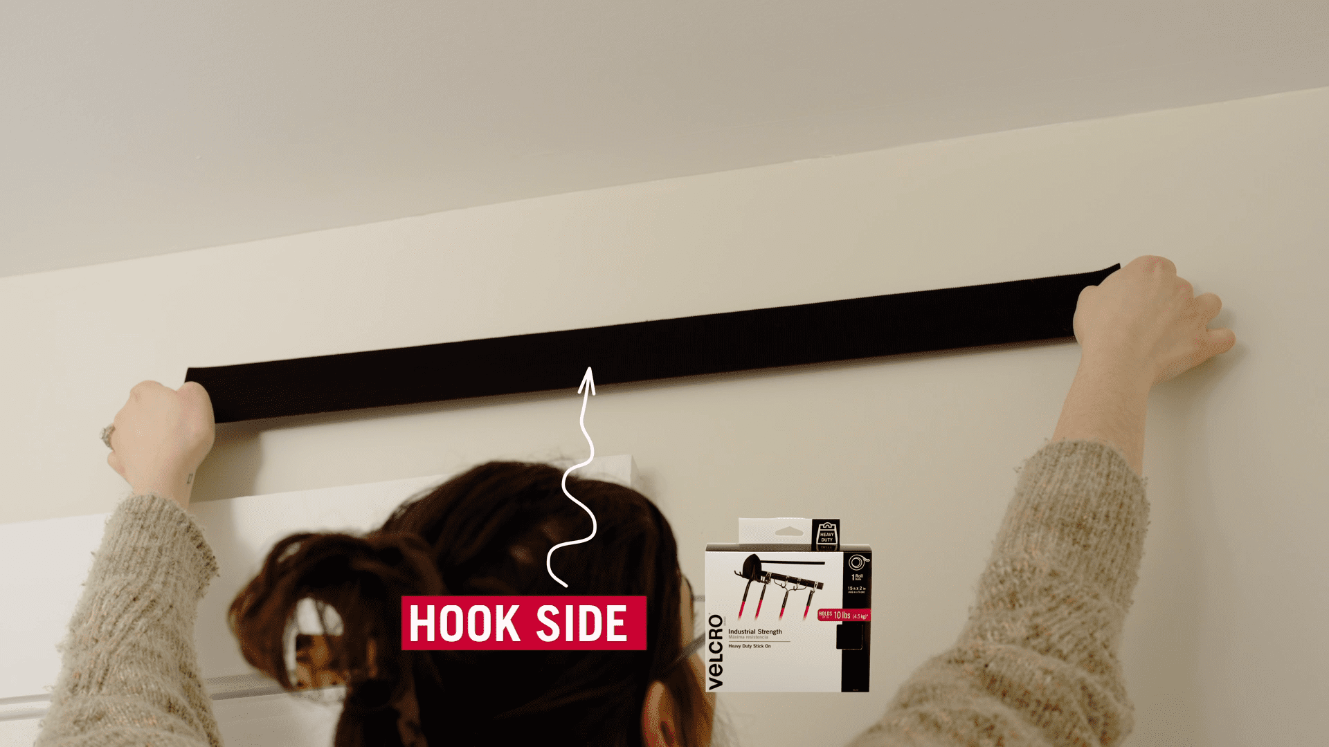 How to hang a curtain without a rod