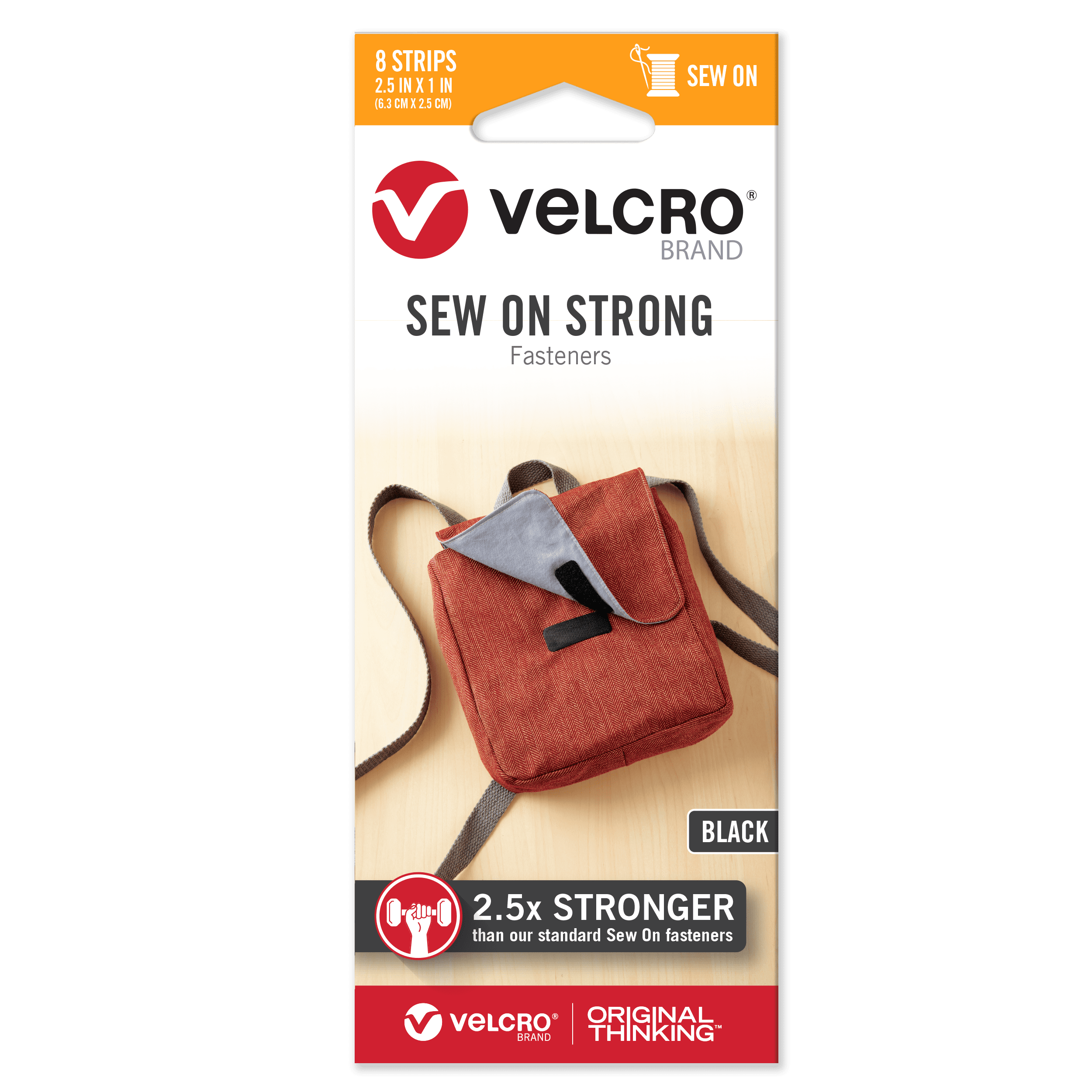VELCRO Brand Fasteners | Sew On Soft and Flexible | Convenient Alternative  to Snaps Buttons and Zippers | 30in x 5/8in Tape | Black