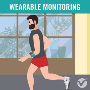 Wearable Monitoring Device - person running