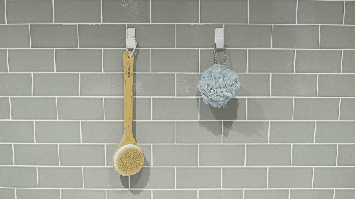 Bathroom Organization Ideas - Hang bathroom accessories