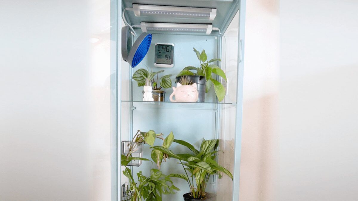 DIY An Indoor Greenhouse Cabinet in Less Than 10 Minutes