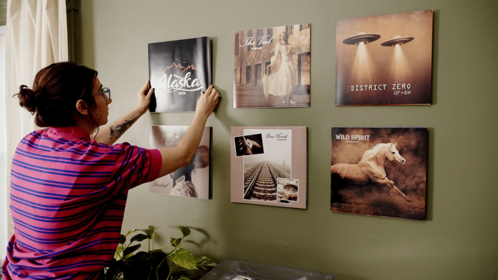 How to Hang Vinyl Records on the Wall step 6