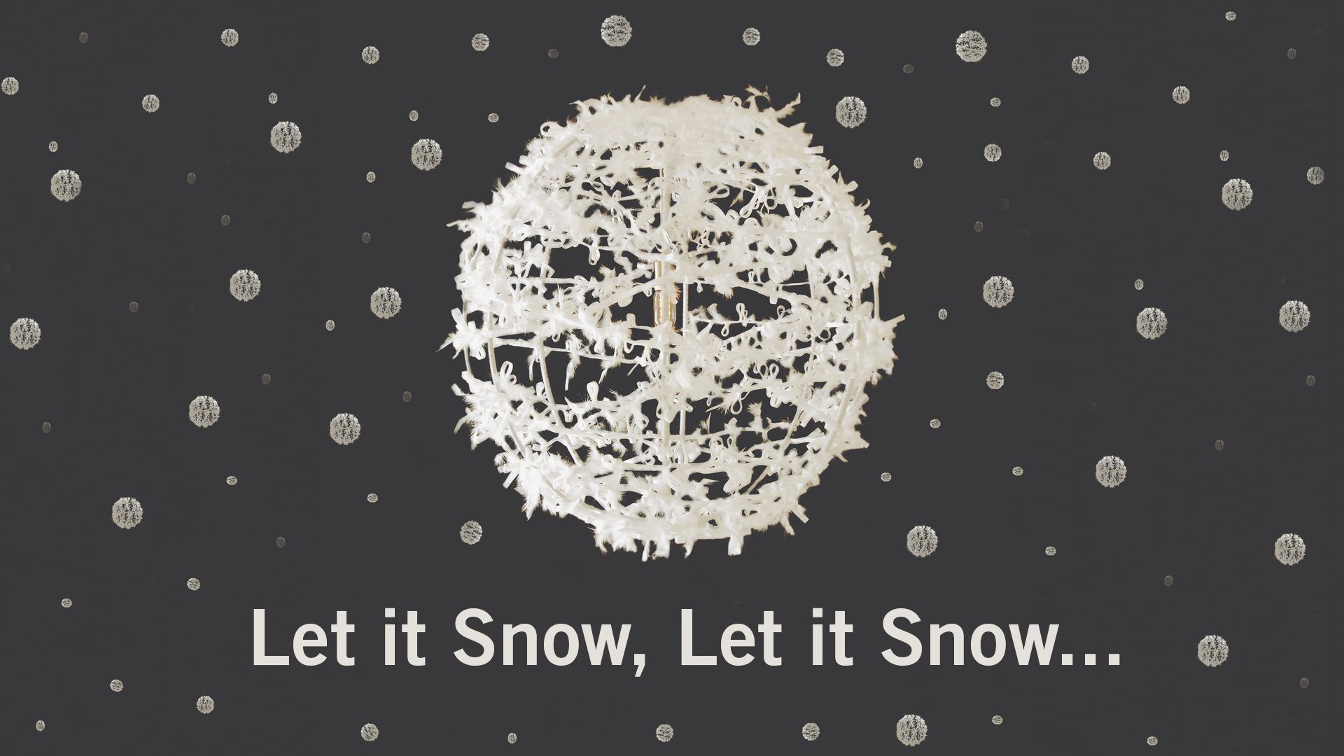 Let it Snow Lighting Sculpture